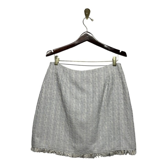 STAUD Fortuna Skirt Fog Gray White 12 - Picture 10 of 13